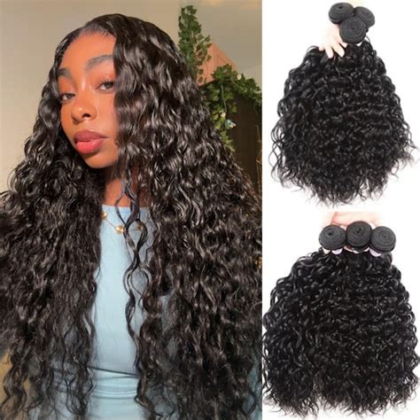 Best Water Wave Hair Sew In, Water Wave Bundles With Closure, Water ...