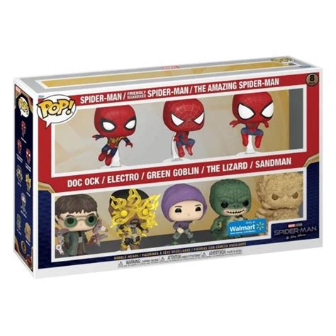 Spider-Man 8 Pack - Funko POP! - Marvel - Walmart Exclusive : Amazon.in ...