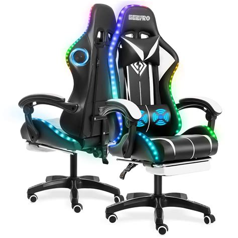 Buy Geepro Gaming Chair Massage with Speakers Bluetooth Ergonomic ...