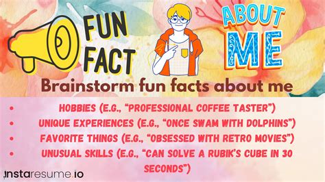 10 Fun Facts About Yourself