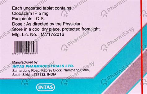 Buy Cloba 5 MG Tablet (15) Online at Flat 15% OFF | PharmEasy
