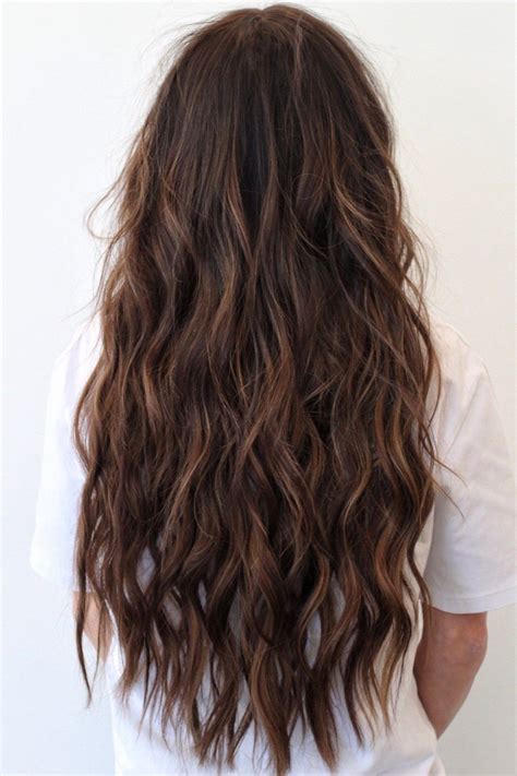NBR. The hand tied hair extensions | Brown wavy hair, Hair styles, Long ...