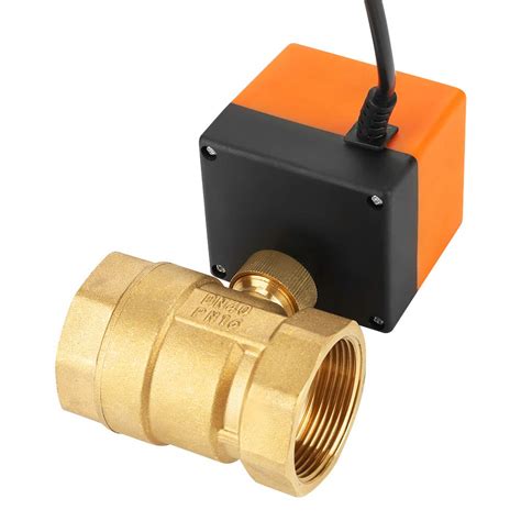 Brass Motorized Balls Valves, DN40 G1-1/2in 2 Way Motorized Ball Valve ...