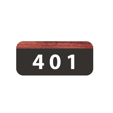 ISEE 360® Wooden Design Customize Door Number Sign Sticker For Office ...