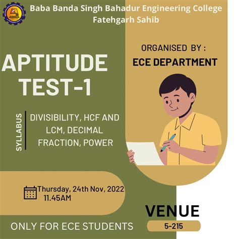 Aptitude Test – Only for ECE Students | Baba Banda Singh Bahadur ...