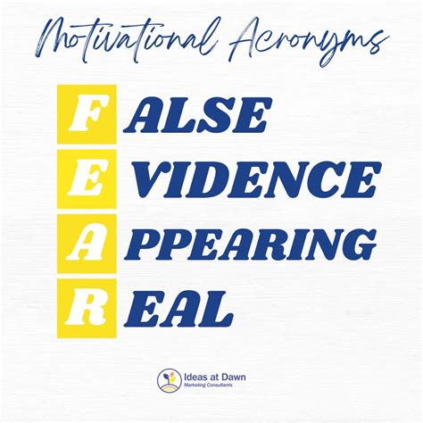 #fear #acronyms #motivationalmonday #proposalmanagement | Angie Wolfe ...
