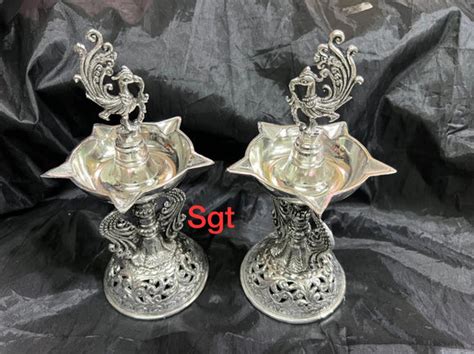 Pooja Articles – Tagged "Silver Deepams" – www.soosi.co.in