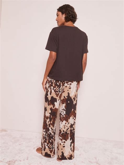Buy Friends Like These Cow Print Short Sleeve Pyjamas from Next India