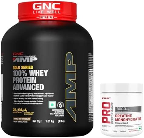 GNC AMP Gold Series Whey Protein Advanced | Formulated in USA | Double ...