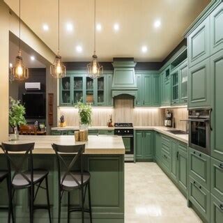 Classic U-Shaped Kitchen Design with Quartz Countertops