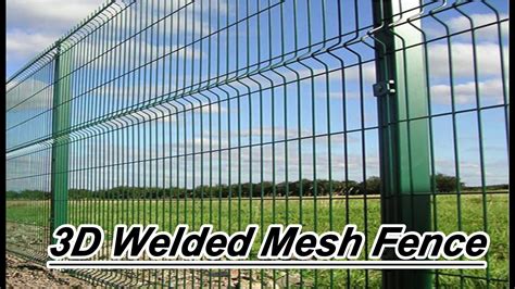 Galvanized Welded Wire Mesh Fence Panel 3d Bend Fence - Buy Welded Wire ...