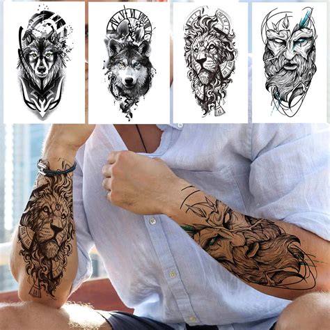 Laroi 20 Sheets Extra Large Full Arm Temporary Tattoos Men | Desertcart ...