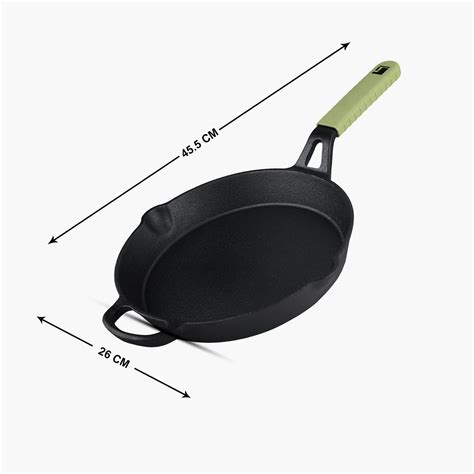 Buy BERGNER Elements Olive Green Cast Iron Fry Pan - 26cm from Bergner ...