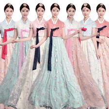 Buy Hanbok Traditional Korean Ceremony Costume Woman Lace Korean Hanbok ...