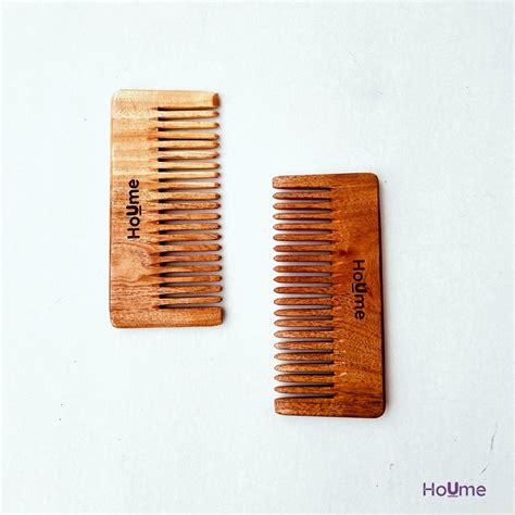 Neem Wood Shampoo Comb - Anti Dandruff & AntI Hair Fall | Pack of 2 – Houme