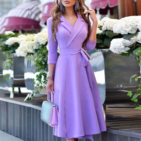 Casual Light Purple Dress