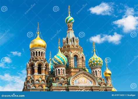 Church of the Savior on Spilled Blood in St Petersburg, Russia Stock ...