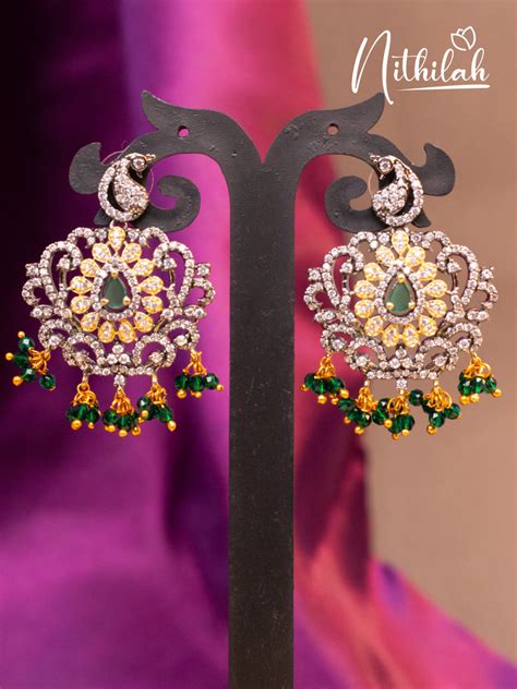 Buy American Diamond Earrings | AD Earrings - Nithilah