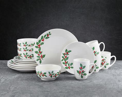 Buy Studio Nova Holly Cheer 16-Piece Dinnerware Set Online at Lowest ...