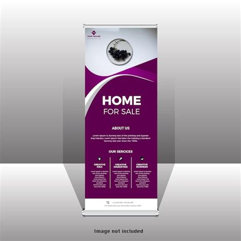 Nowoczesny nowy nowoczesny projekt roll up standee | Wektor Premium