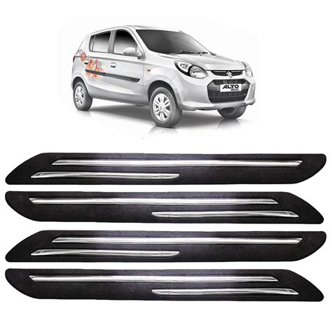 Fabtec Bumper Protector Guard for Maruti Alto 800 (Set of 4) Black ...
