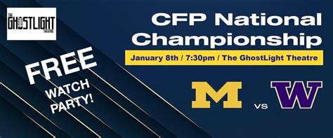 National Championship!! College Football Watch Party - Michigan v ...