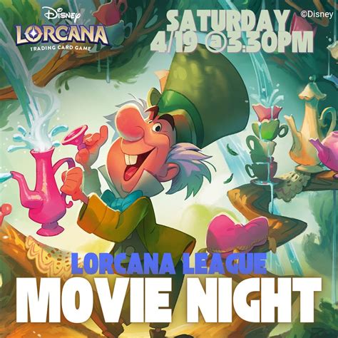 Lorcana Tournament: Movie Night, 621 Boll Weevil Circle Suite 32B ...
