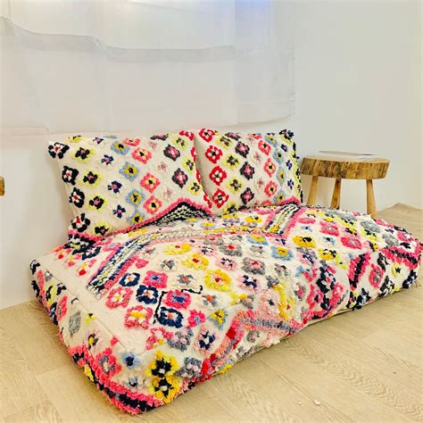 Moroccan Floor Couch, Complet Set Large Moroccan Floor Cushion ...