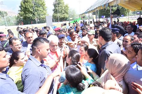 LG inaugurates/lays foundation stones for various projects in Ganderbal