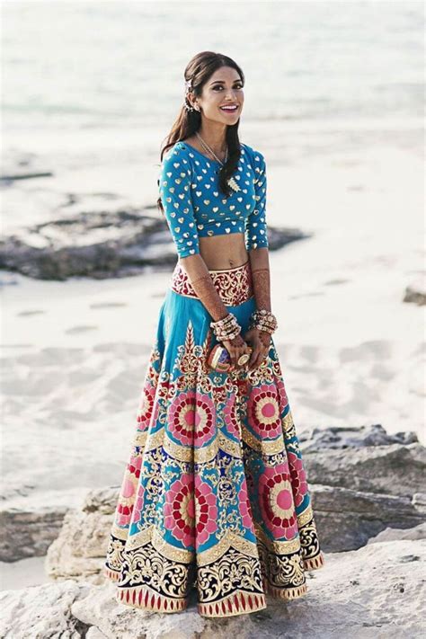 Stunning Multi-colour Lehenga Designs for the Avant-garde D-day Look