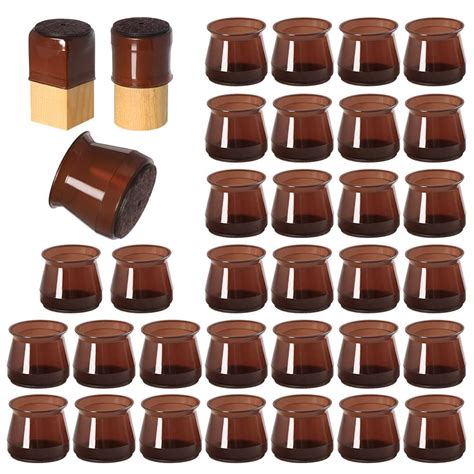 SKUPKART 32 Pcs Silicone Chair Leg Floor Protectors for Hardwood Floors ...