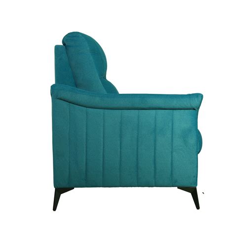 3 Seater Sofa - Omega Blue Monty [Backrest: Fabric] By Stories ...