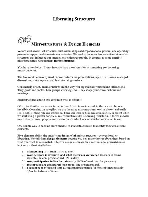 Image result for Liberating Structures Overview