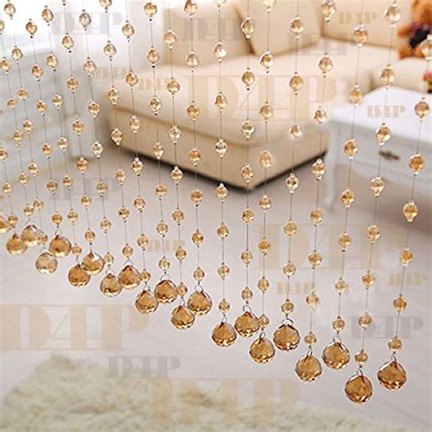 Buy Discount4product Modern 20 Strings Acrylic String Curtain - 6.5ft ...