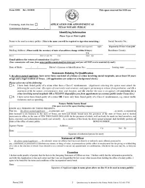 TX Form 2301 2020 - Complete Legal Document Online