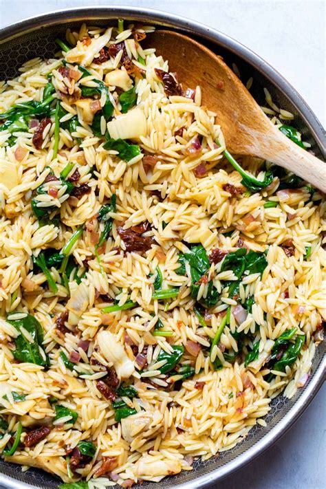 Spinach orzo salad – Artofit