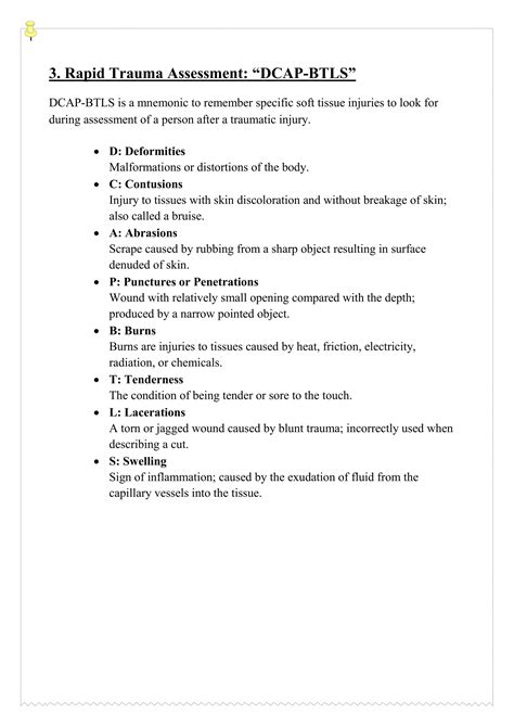 Nursing health assessment mnemonics & tips | PDF
