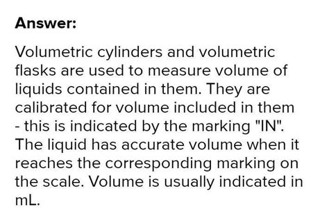 Write a short note on some devices that are used to measure the volume ...
