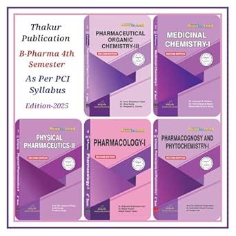 Buy Best Book For B.pharm- 4th Semester BASED ON PCI NEW SYLLABUS ...