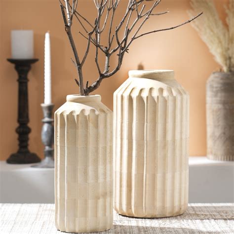 Fred Handmade Mango Wood Flower Vase – Designer Library