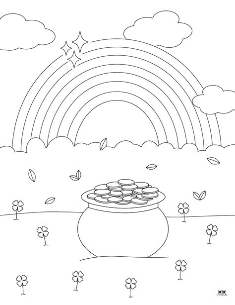 Pots of Gold Coloring Pages and Templates - 33 Pages - PrintaBulk
