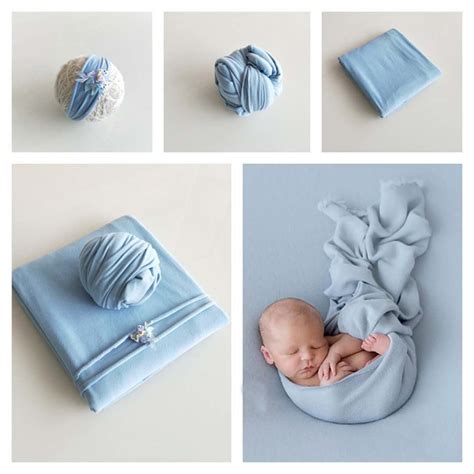 Babymoon ( Set of 3 ) Jersey Stretcheable Baby Photography Shoot Bean ...