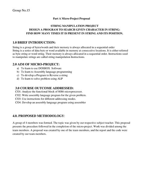 Mic proposal - mml - Group No. Part A Micro-Project Proposal STRING ...