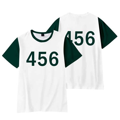 Squid Game Player Kids Track Shirt – Official Green Cosplay Costume for ...
