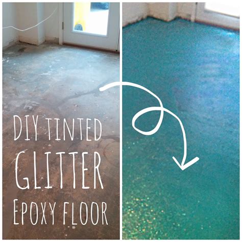 Lola, Tangled: DIY Turquoise Glitter Epoxy Floor