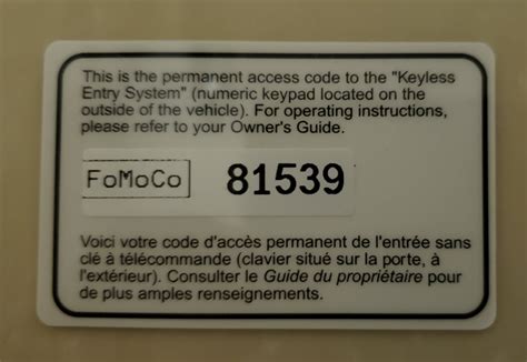 Image result for 2005 Ford Freestyle Keyless Entry Code