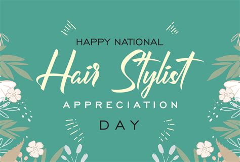 national hairstylist appreciation day 25789198 Vector Art at Vecteezy