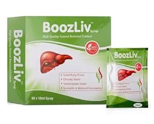 Buy BoozLiv 60 Days Pack, Liver Detox Syrup, Fatty Liver Syrup, Herbal ...