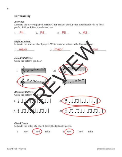 Practice Piano Tests for Level 1 (PDF Download) | Ready for Theory