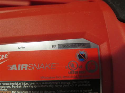 Milwaukee 2572-20 Air Snake Drain Gun Kit in Hard Case - Oahu Auctions
